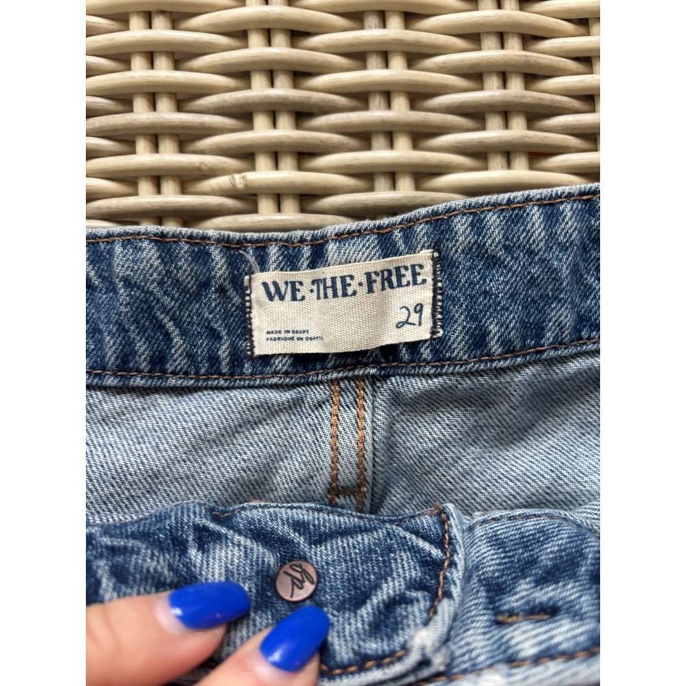 We‎ The Free Free People Major League Wide Leg Jeans Size 29 Boho slouchy baggy - Picture 8 of 11